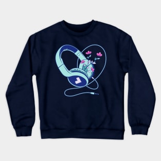 Heart Headphones Crewneck Sweatshirt